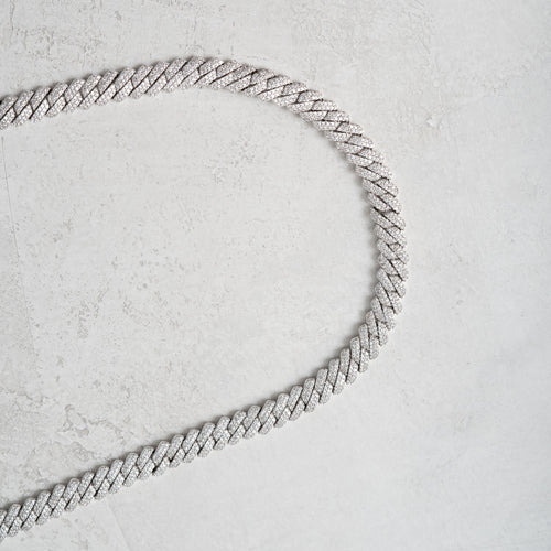8mm Moissanite Cuban Chain