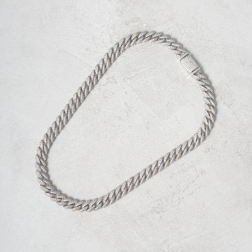 8.5mm Iced Cuban Chain