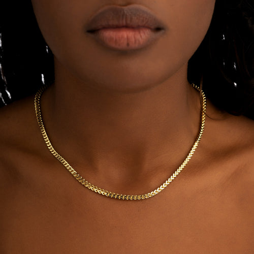 3mm Franco Chain Gold