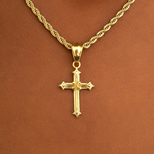 Vintage Cross Pendant Gold
