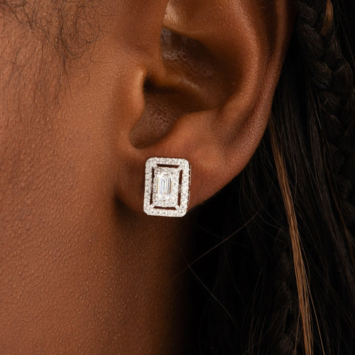 Emerald Clustered Earrings