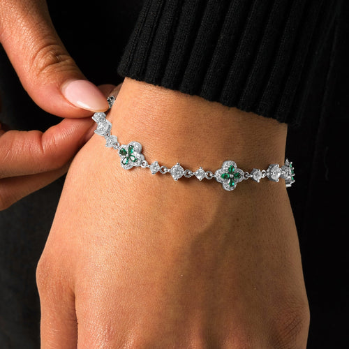 Green Clover Micro Bracelet