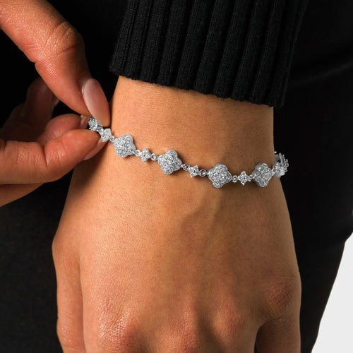 Glacier Clover Bracelet