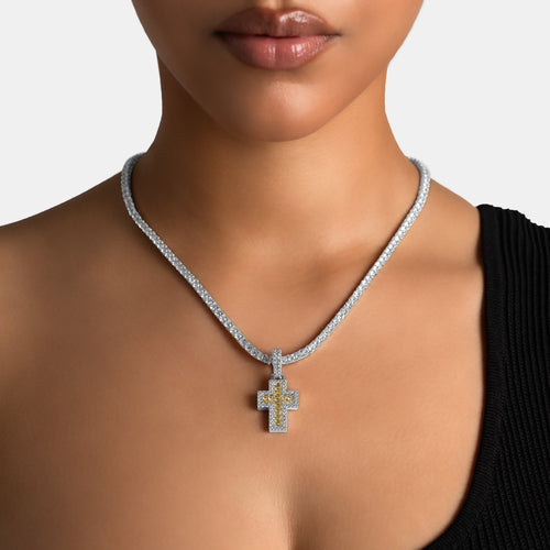 Canary Archer Cross Pendant