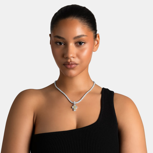 Canary Archer Cross Pendant