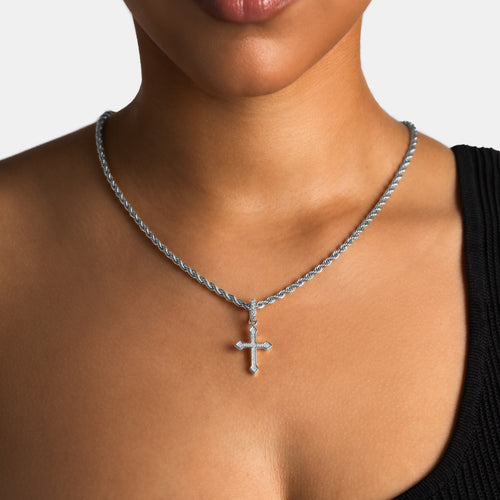 Moissanite Celtic Cross Pendant S925