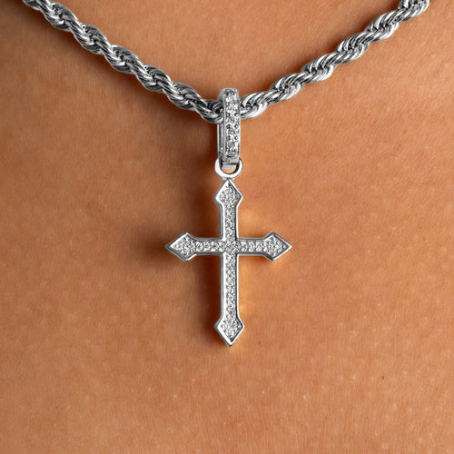 Moissanite Celtic Cross Pendant S925