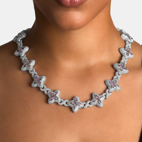 Pink Clover Infinity Chain