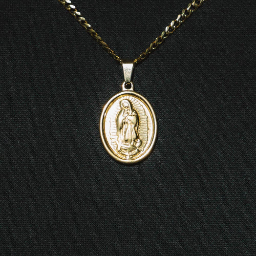 Virgin Mary Pendant Gold