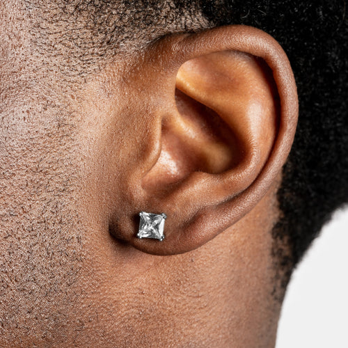 Moissanite Princess Cut Earrings