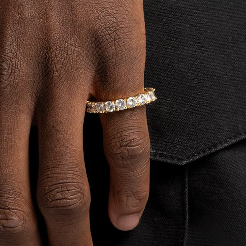 Moissanite Tennis Ring Gold