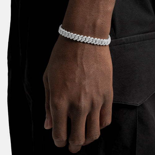 8mm Prong Cuban Bracelet