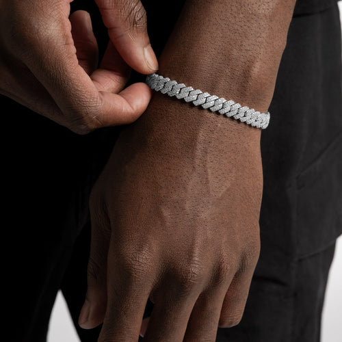 8mm Prong Cuban Bracelet