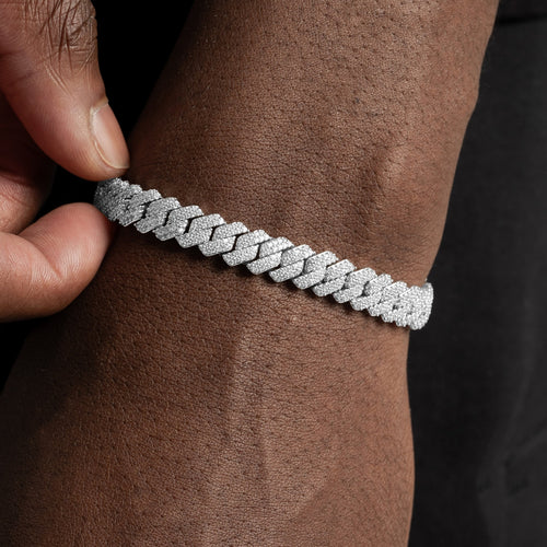 8mm Moissanite Cuban Bracelet S925