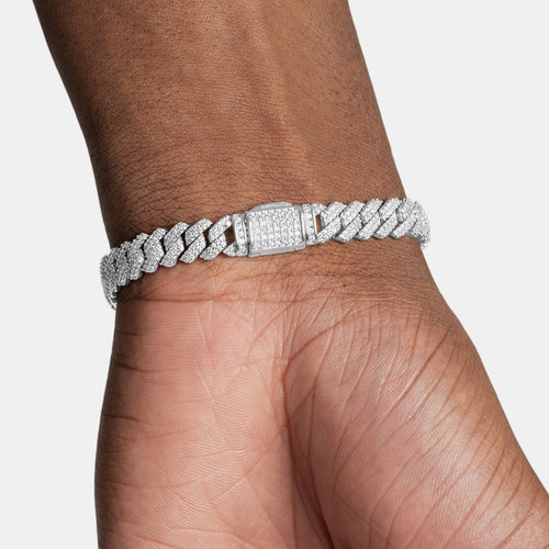 8mm Prong Cuban Bracelet