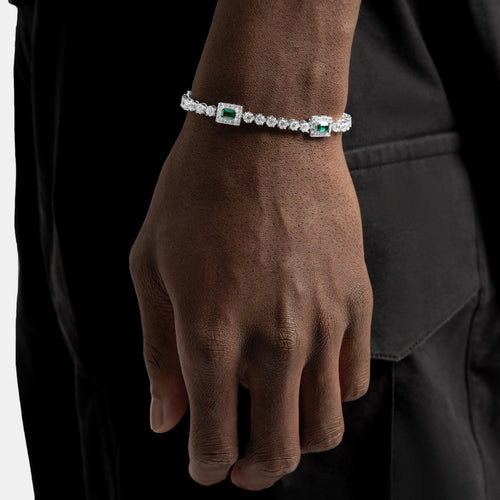 Emerald Micro Tennis Bracelet