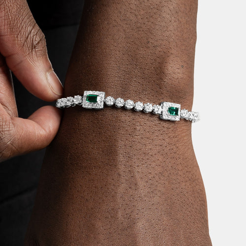 Emerald Micro Tennis Bracelet