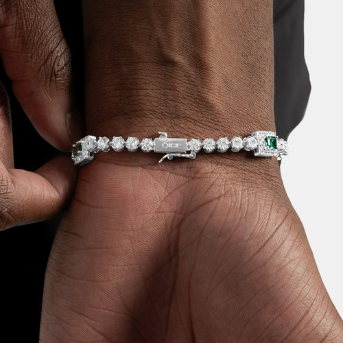 Emerald Micro Tennis Bracelet