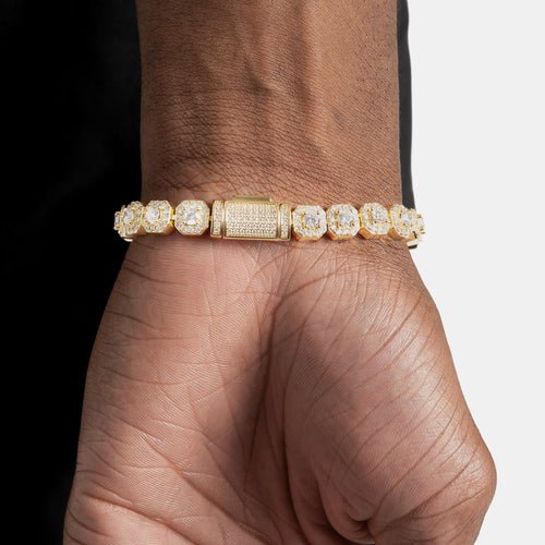 Micro Cluster Tennis Bracelet Gold