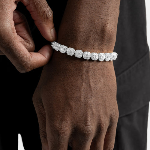 Micro Cluster Moissanite Tennis Bracelet