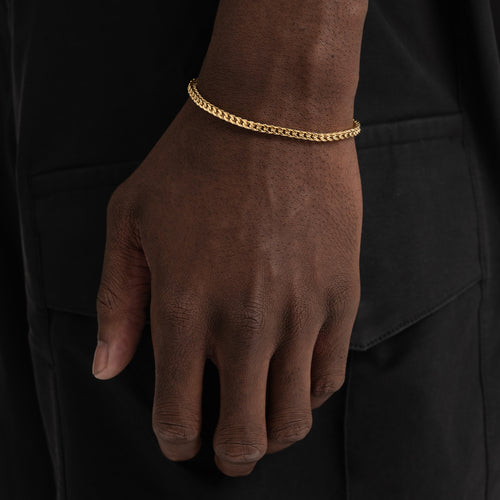 3mm Franco Bracelet Gold