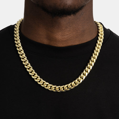 12mm Cuban Link Chain Gold