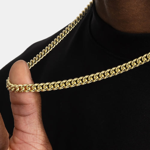 6mm Cuban Link Chain Gold