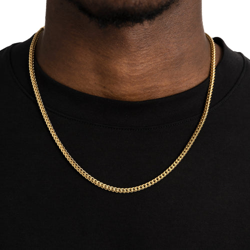 3mm Franco Chain Gold