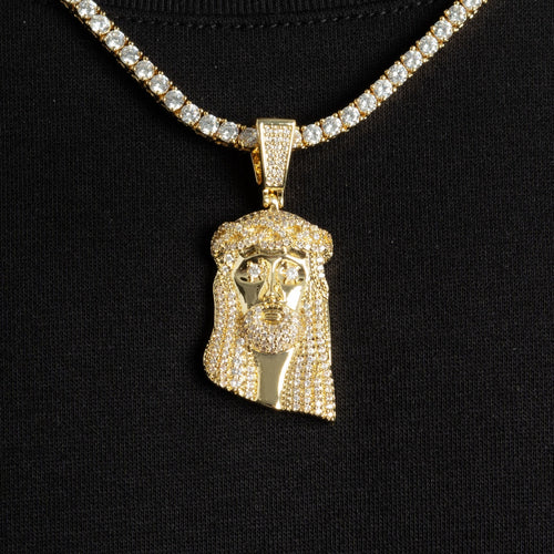 Mini Jesus Pendant Gold