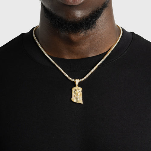 Mini Jesus Pendant Gold