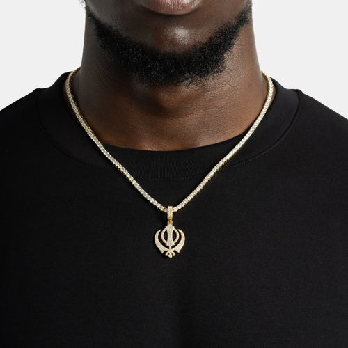 Khanda Pendant Gold