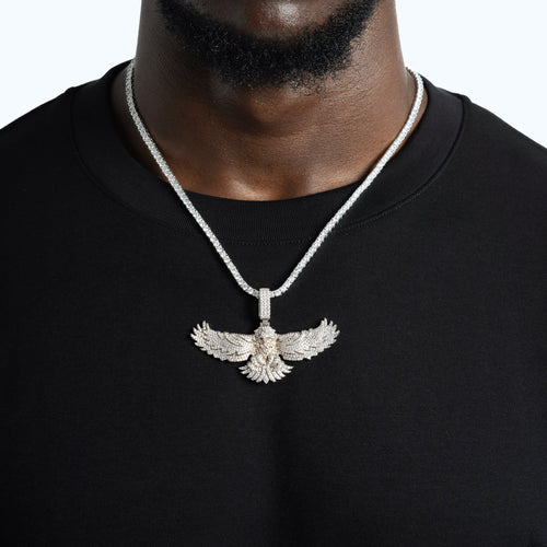 Iced Eagle Pendant