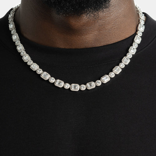 Emerald Clustered Tennis Chain
