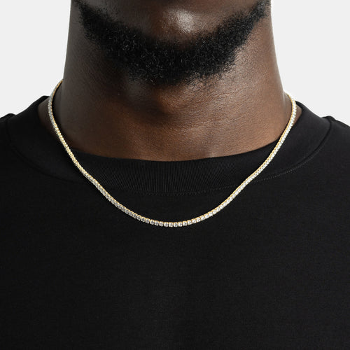 2mm Micro Tennis Chain Gold