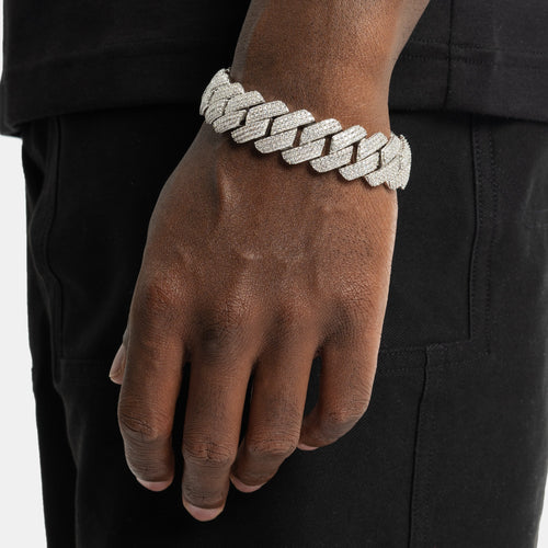 19mm Prong Cuban Bracelet