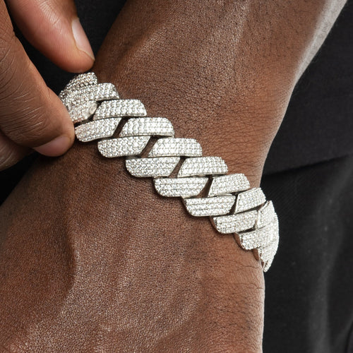 19mm Prong Cuban Bracelet