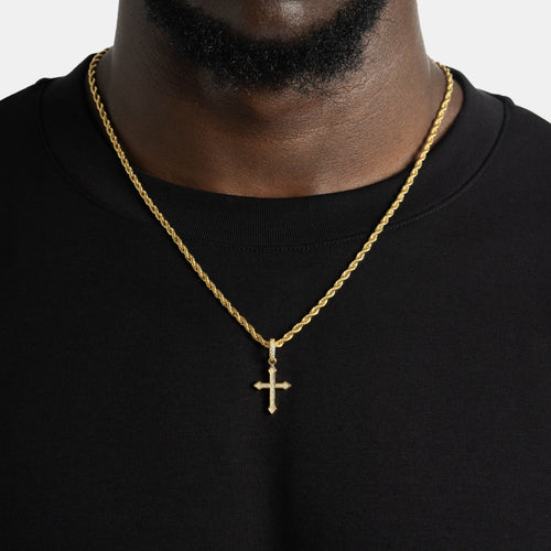 Micro Celtic Cross Pendant Gold