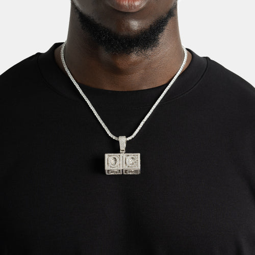 Solid Block Custom Letter Pendant