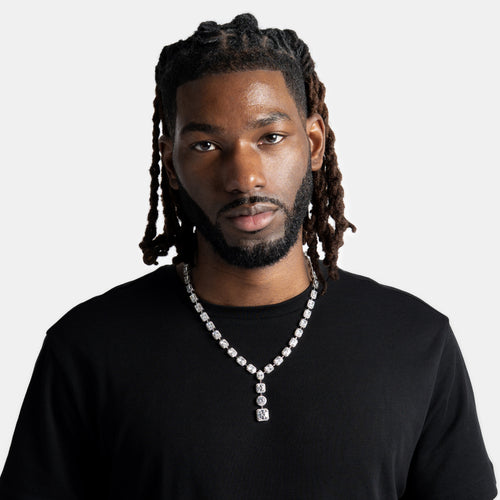 Teardrop Lariat Tennis Chain