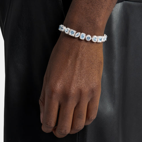 Blue Multi Cut Tennis Bracelet