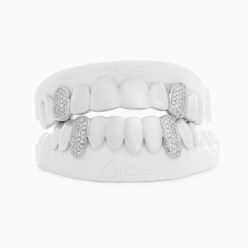 Iced Caps Solid Moissanite Grillz