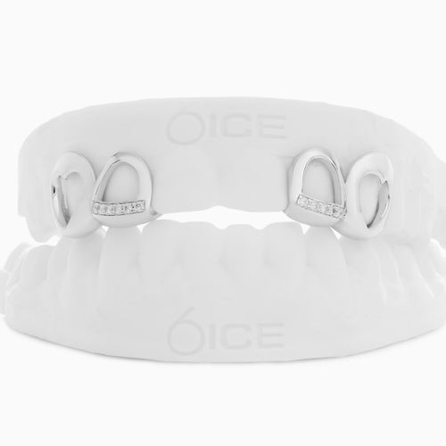 Open Face Heart Moissanite Grillz