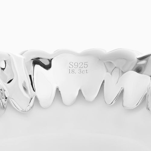 Iced Honeycomb Moissanite Grillz