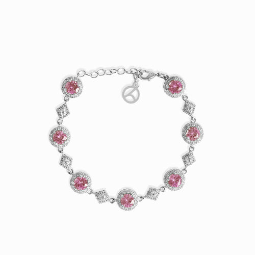 Pink Cluster Bracelet