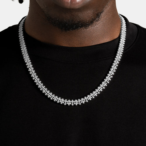Iced Cross Pattern Chain