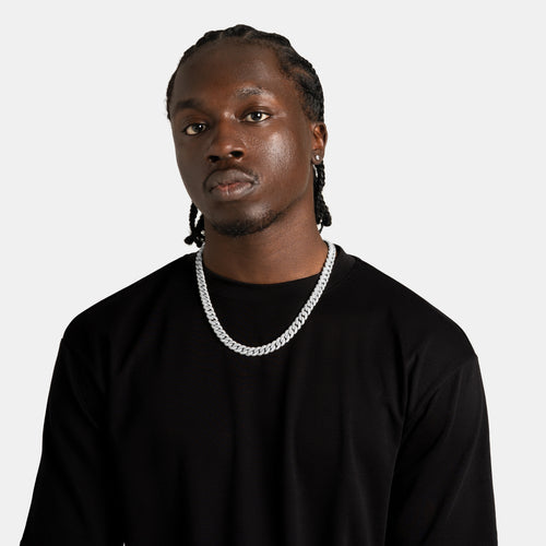 8.5mm Iced Cuban Chain