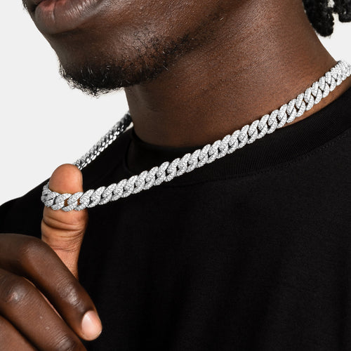 8.5mm Iced Cuban Chain