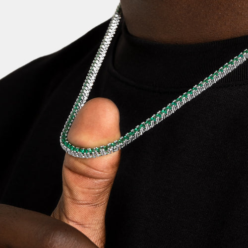 3mm Emerald Tennis Chain