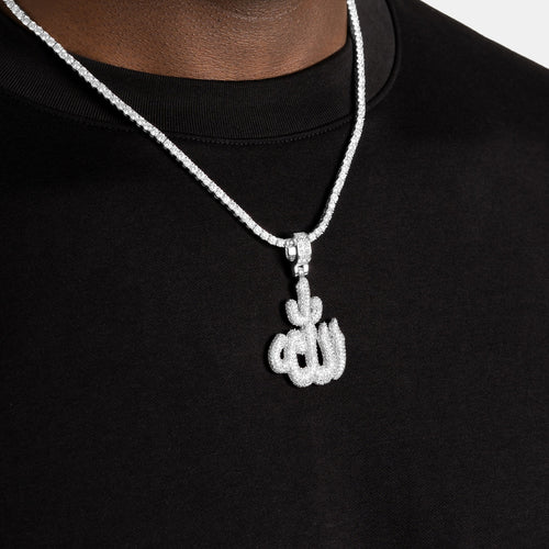 Iced Bubble Allah Pendant