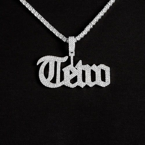 Custom Gothic Letter Pendant